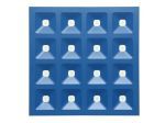 LED Panel square DIORA 15-36W - BLUE